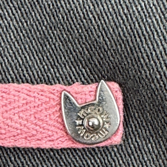 Azona a02 Black and Pink Denim Skirt with Removable Bib Button-Up Dress - Picture 14 of 15